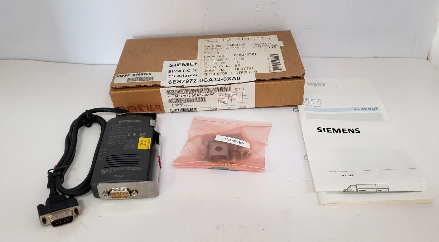 SIEMENS 6ES7972-0CA32-0XA0 TS SIMATIC ADAPTER, NIB