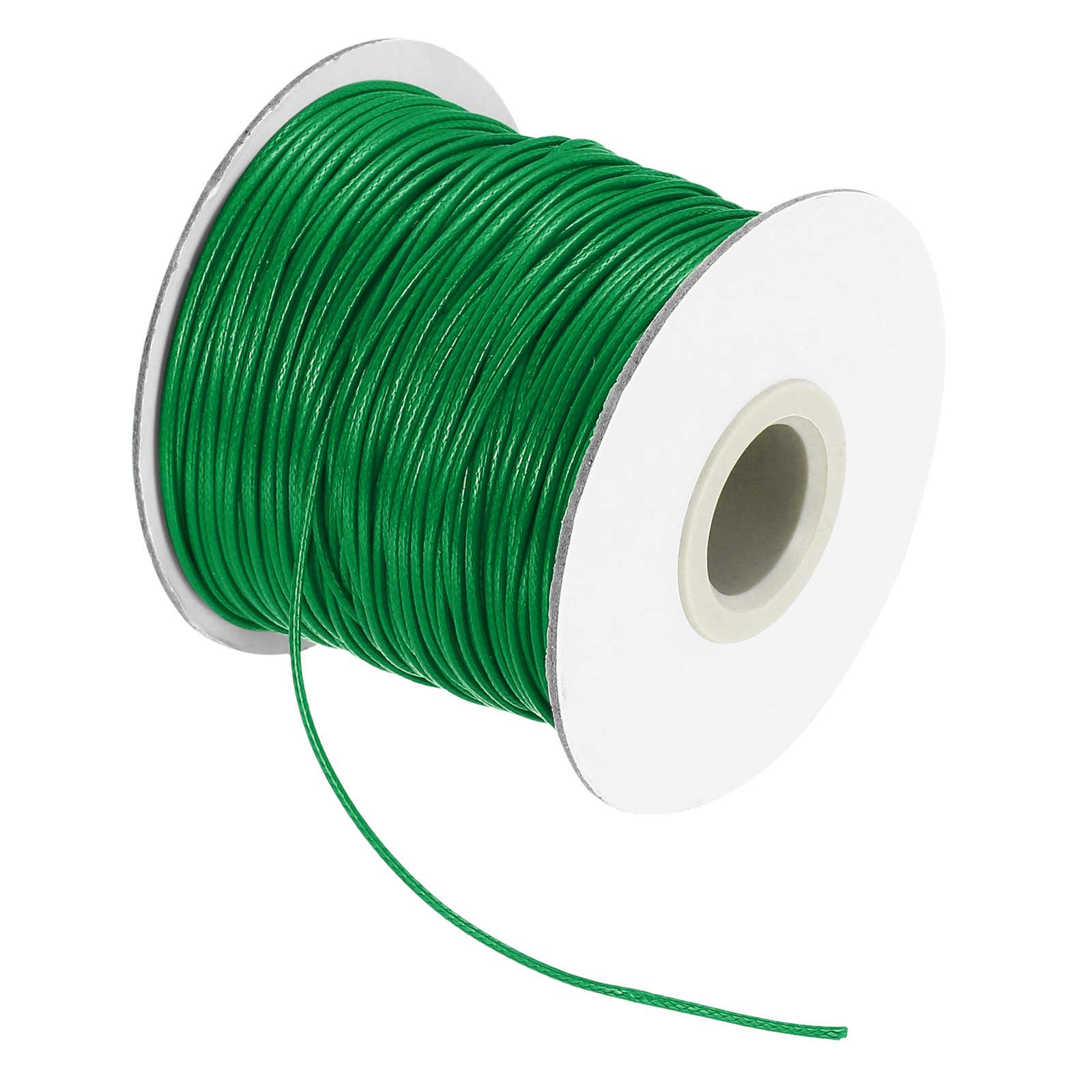 Waxed Cord 1mm Waxed Thread 87 Yard Wax String Leather Cord (Green)