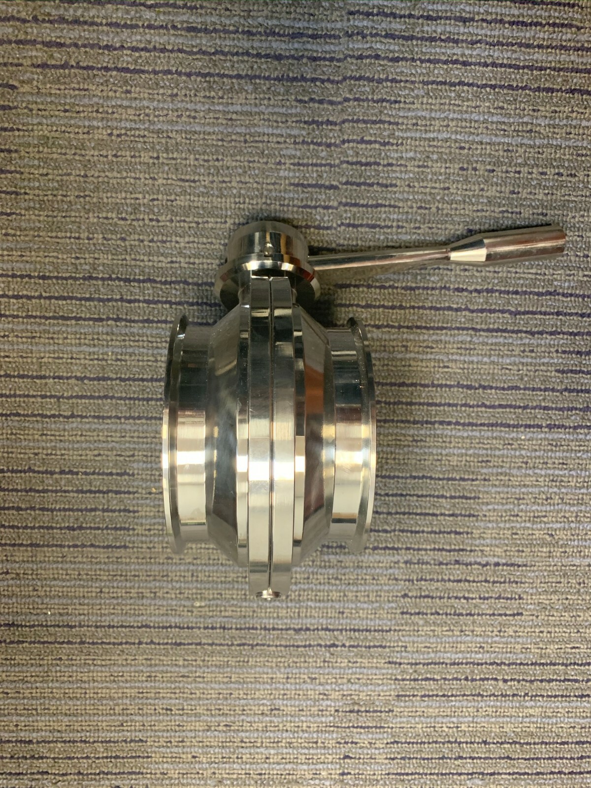 4" Butterfly Valve 316L Stainless Cipriani Sanitary/Triclamp Viton Material Cert