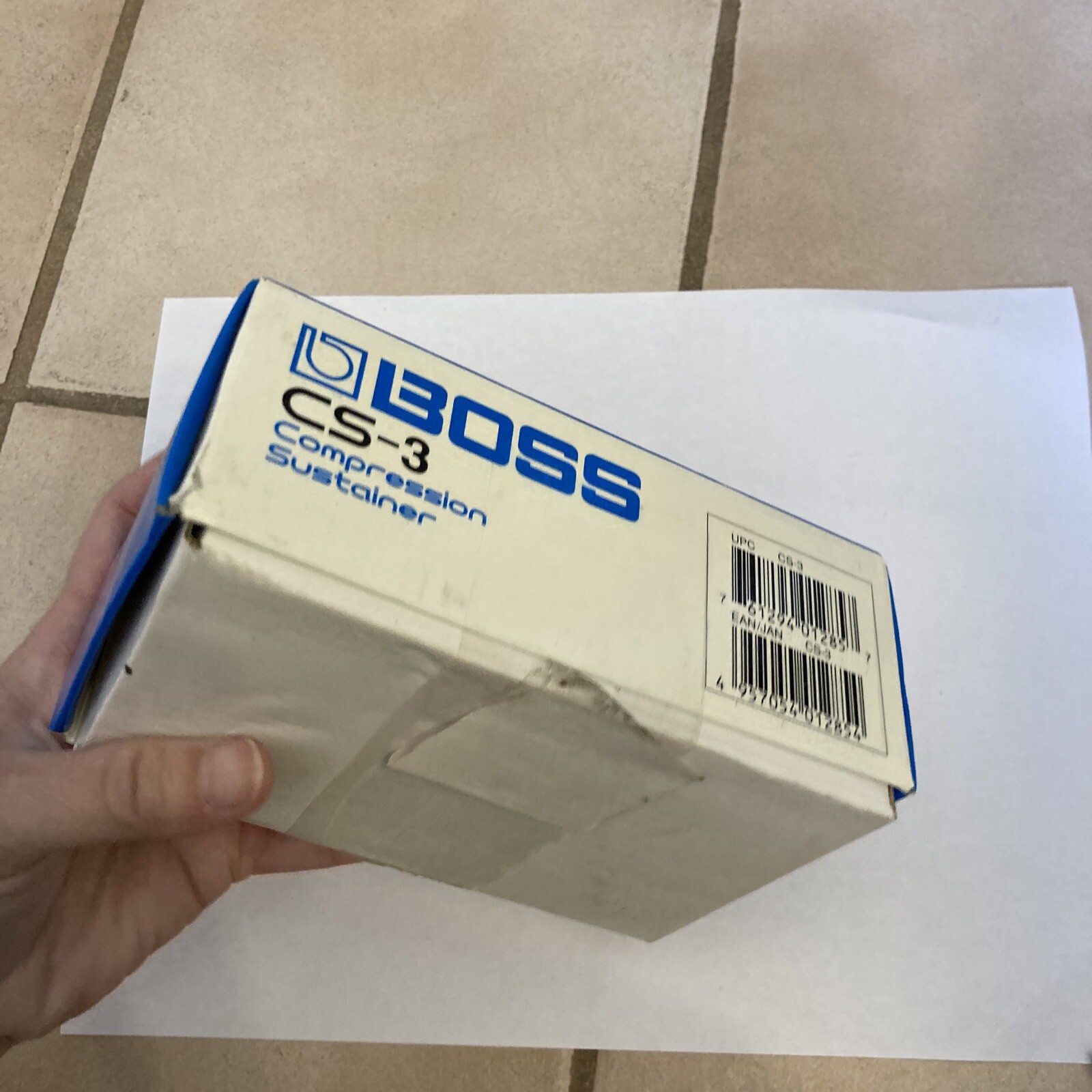 Boss CS-3 Compressor Guitar Effect Pedal W/ Box New Opened Box READ