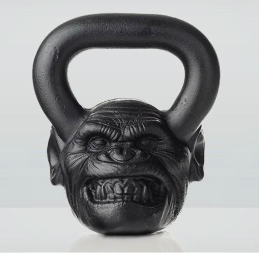 Onnit Primal Chimp 1 POOD (16kg 36 lbs) Cast Iron Ergonomic Handle Kettlebell