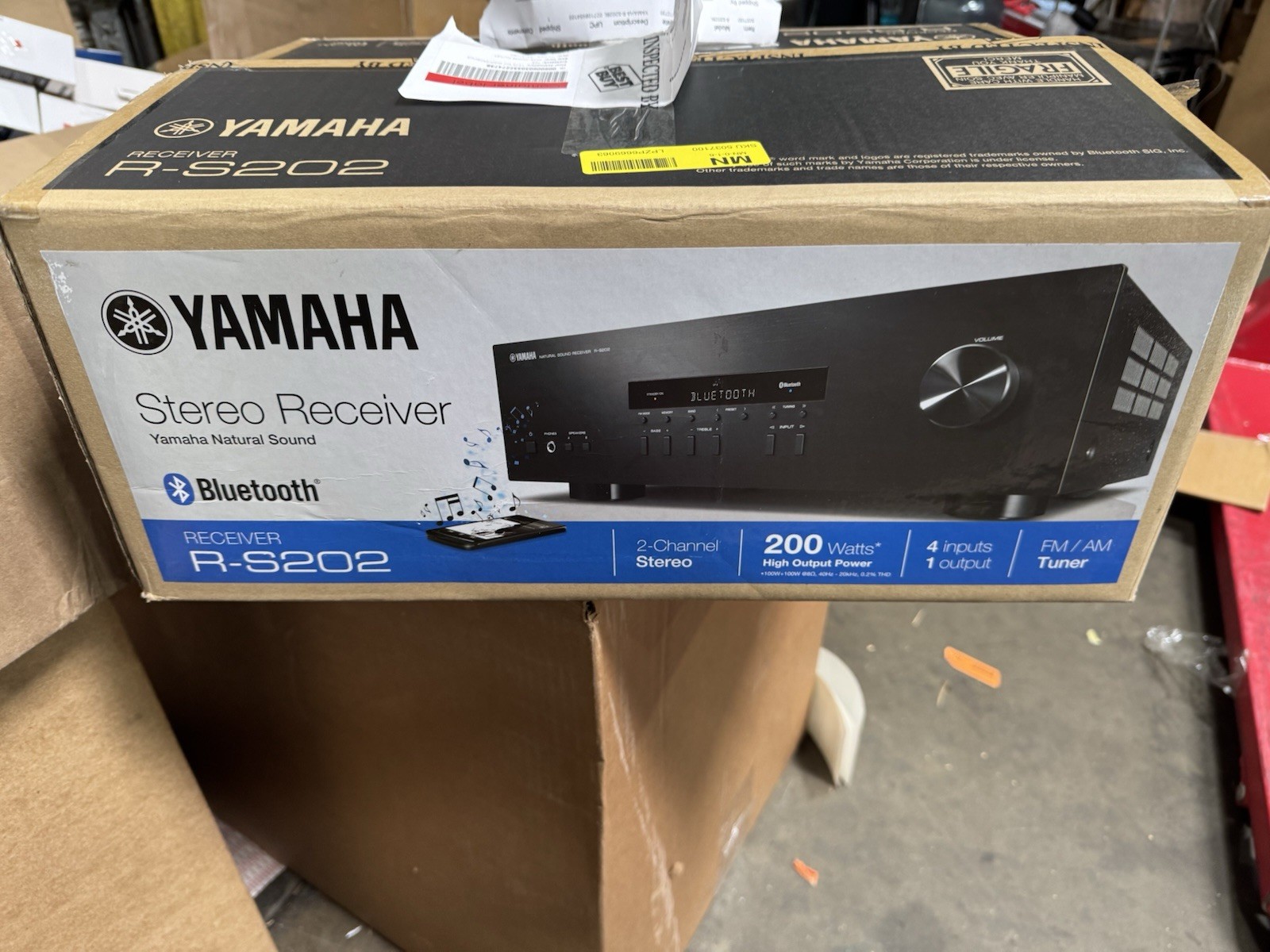 Yamaha R-S202 2-Ch Natural Sound Stereo Receiver Bluetooth 175W - IN ORIG.BOX