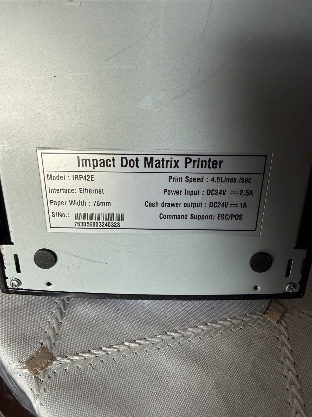 Impact Dot Matrix Printer model: IRP42E. Tested. Working.