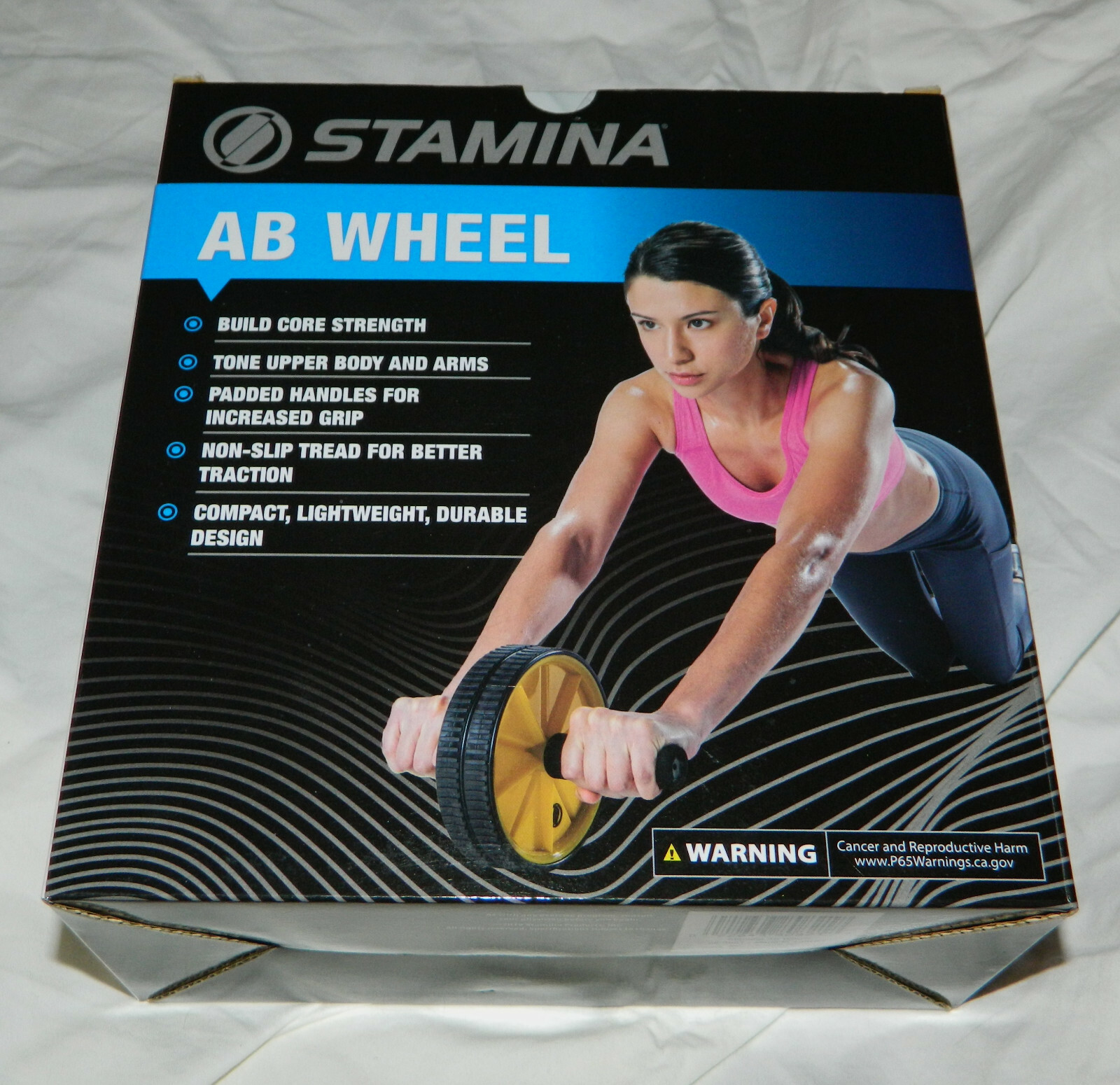 New Stamina Brand Dual Wheel Exercise AB Wheel with Packaging