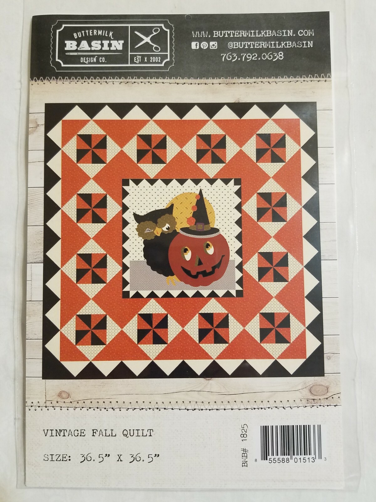 "Vintage Fall Quilt" Pattern by Buttermilk Basin Finished size 36.5" x 36.5"