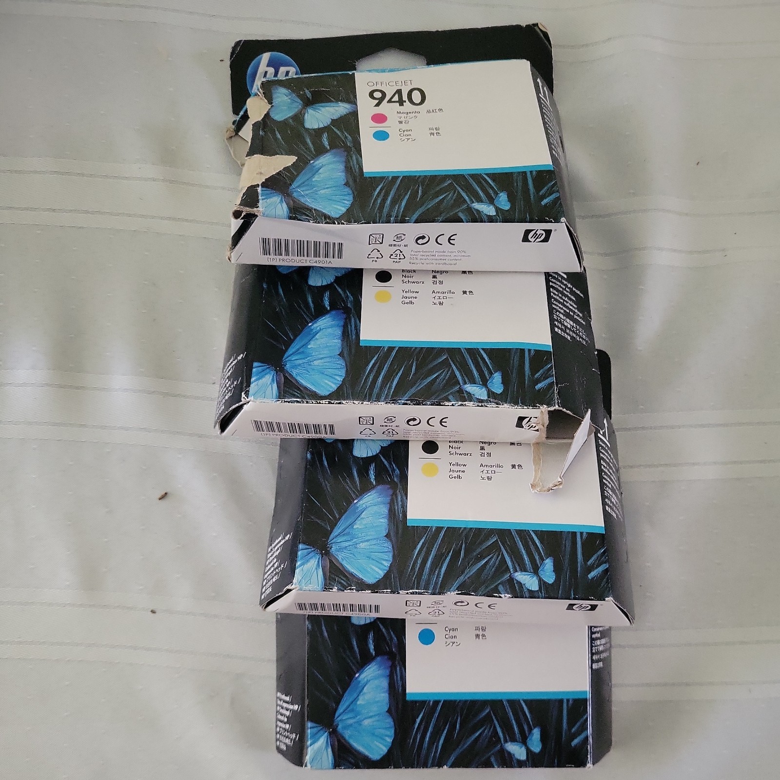 ​Lot of 4 HP 940 Printheads (C4900A C4901A) - NEW SEALED - Expired 2017/2018