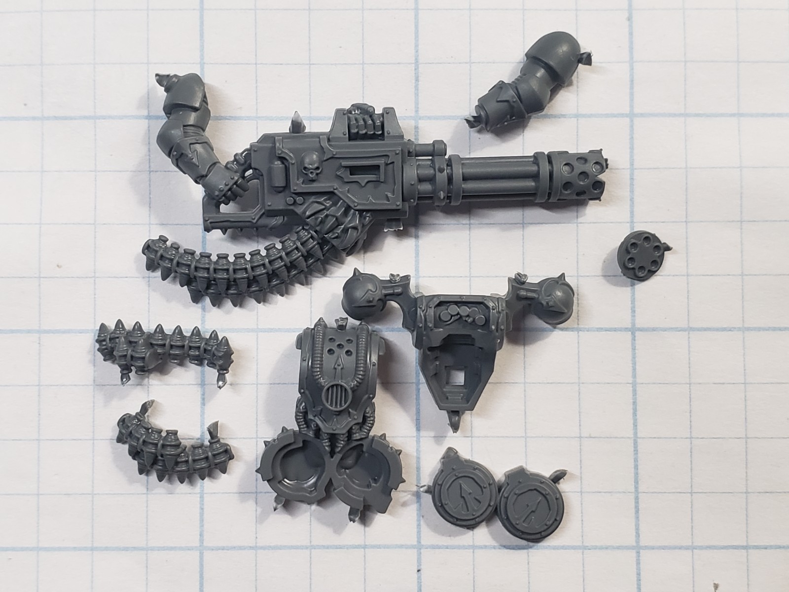 Warhammer 40k Chaos Space Marines Bits Havocs Squad Reaper Chaincannon
