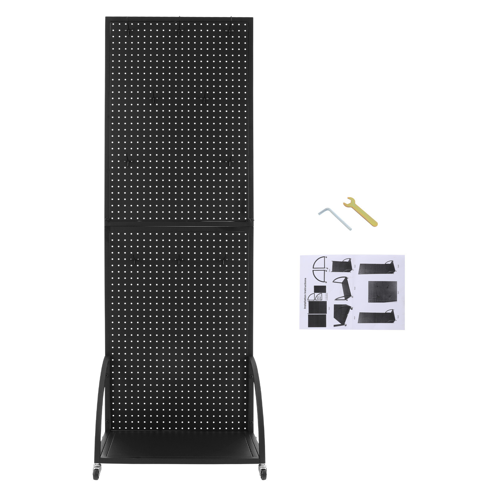 Pegboard Display Stand, Merchandise Display Rack, Retail Pegboard Rack US~