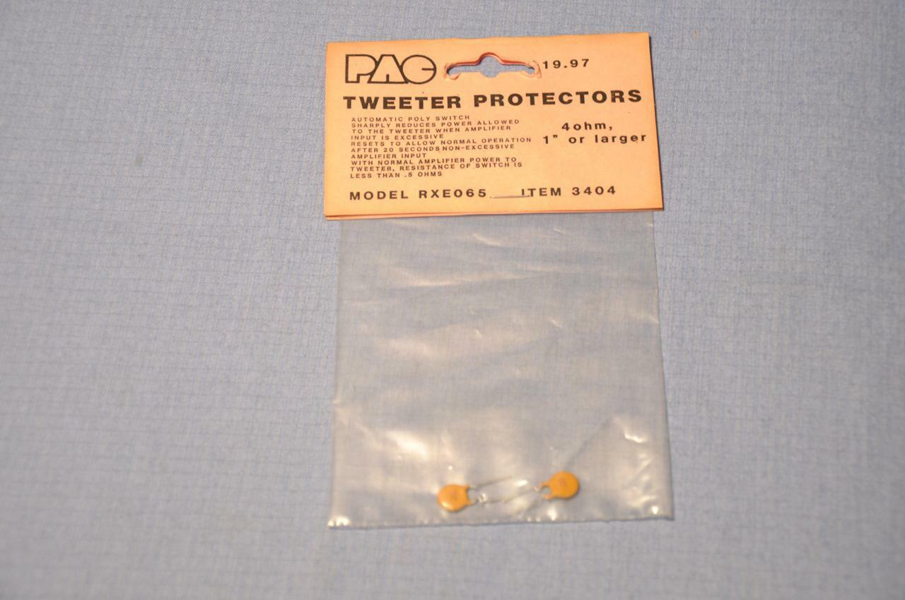 PAC 2pcs RXE030 Tweeter Protector automatic poly switch for 8Ω 3/4" or Smaller