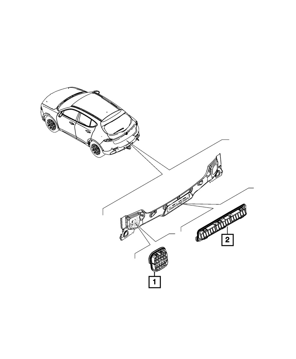 Genuine Mopar Exhauster Lift-Gate 68418023AA