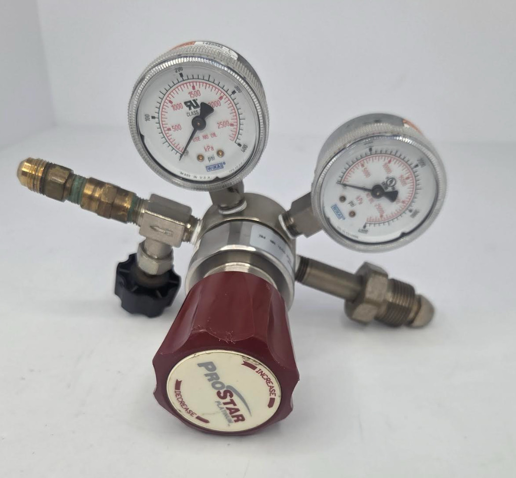 ProStar PRS300243 Platinum Gas Regulator 3000 PSI In 250 PSI Out Wika Gauges