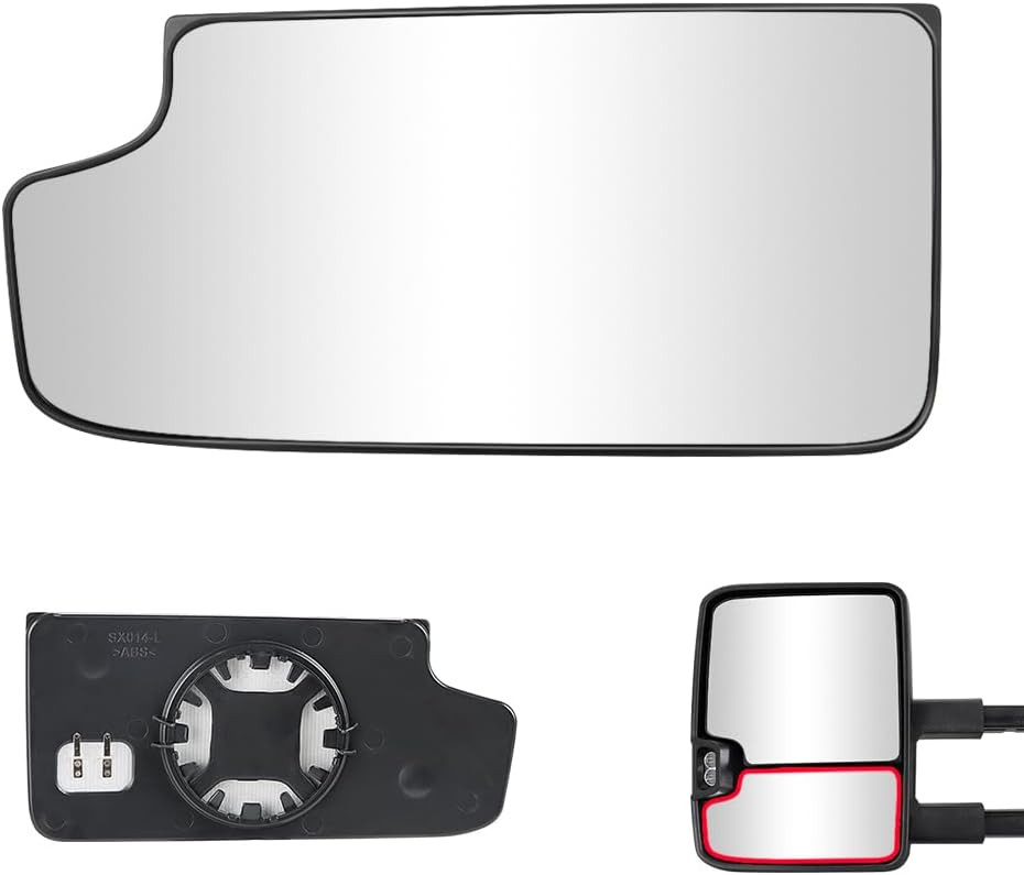 Driver Side LH Tow Mirror Glass Lower Convex For 15-19 Chevy Silverado 23444114