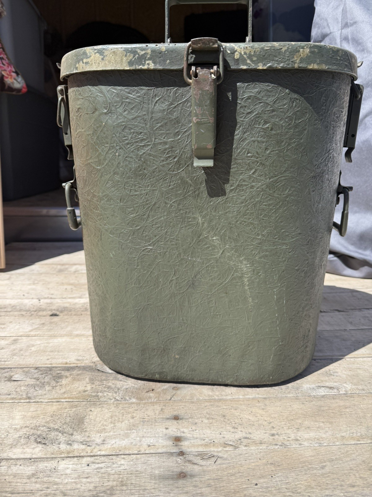 Original Cold War East German Army Mermite Food Container w/o Straps, 1973 d.
