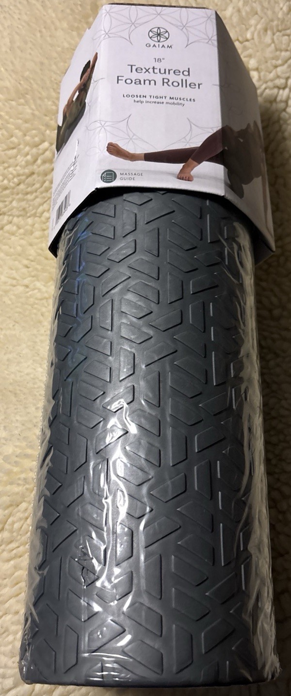 GAIAM Restore 18” Textured Foam Roller Release Tight Muscles Soothe Soreness