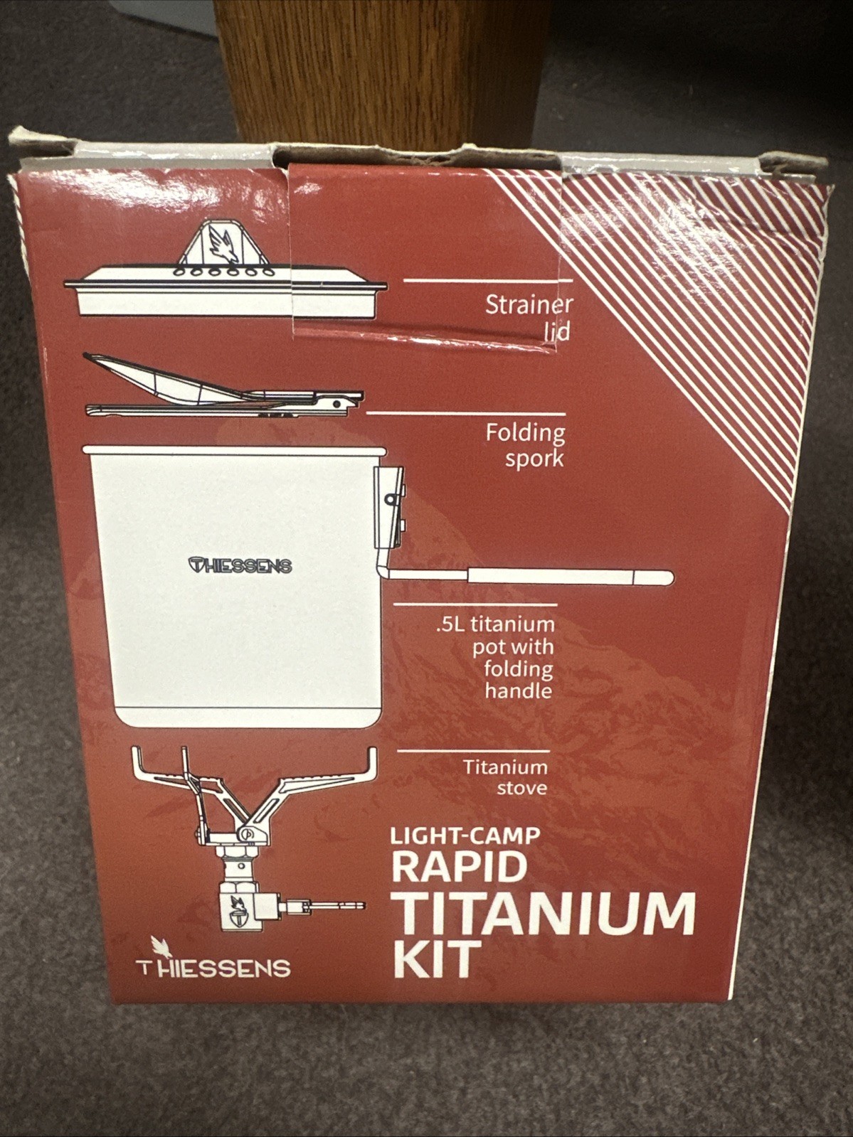Thiessens Light-Camp Rapid Titanium Kit / Sealed / Ships Fast!
