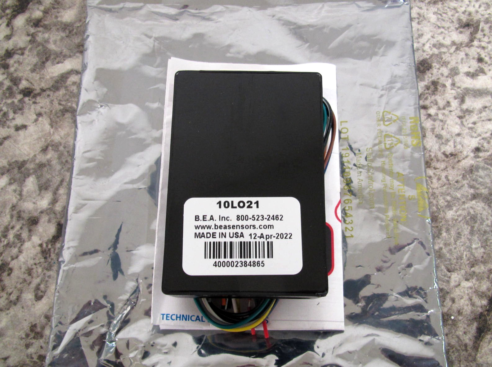 New BEA 10LO21 / LO21 / LO-21 Automatic Door Lock-Out Relay Module Free Shipping