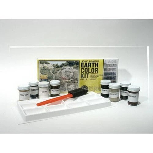 HO & N & Z scale Woodland Scenics C1215 - Liquid Pigment Earth Color Kit