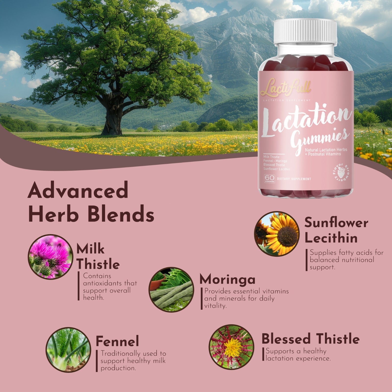 Lactifull Milk Multiplier Lactation Postpartum Gummies