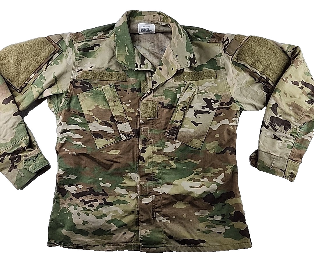 U.S. Army Combat Coat Camouflage Perimeter Insect Guard Small X Short