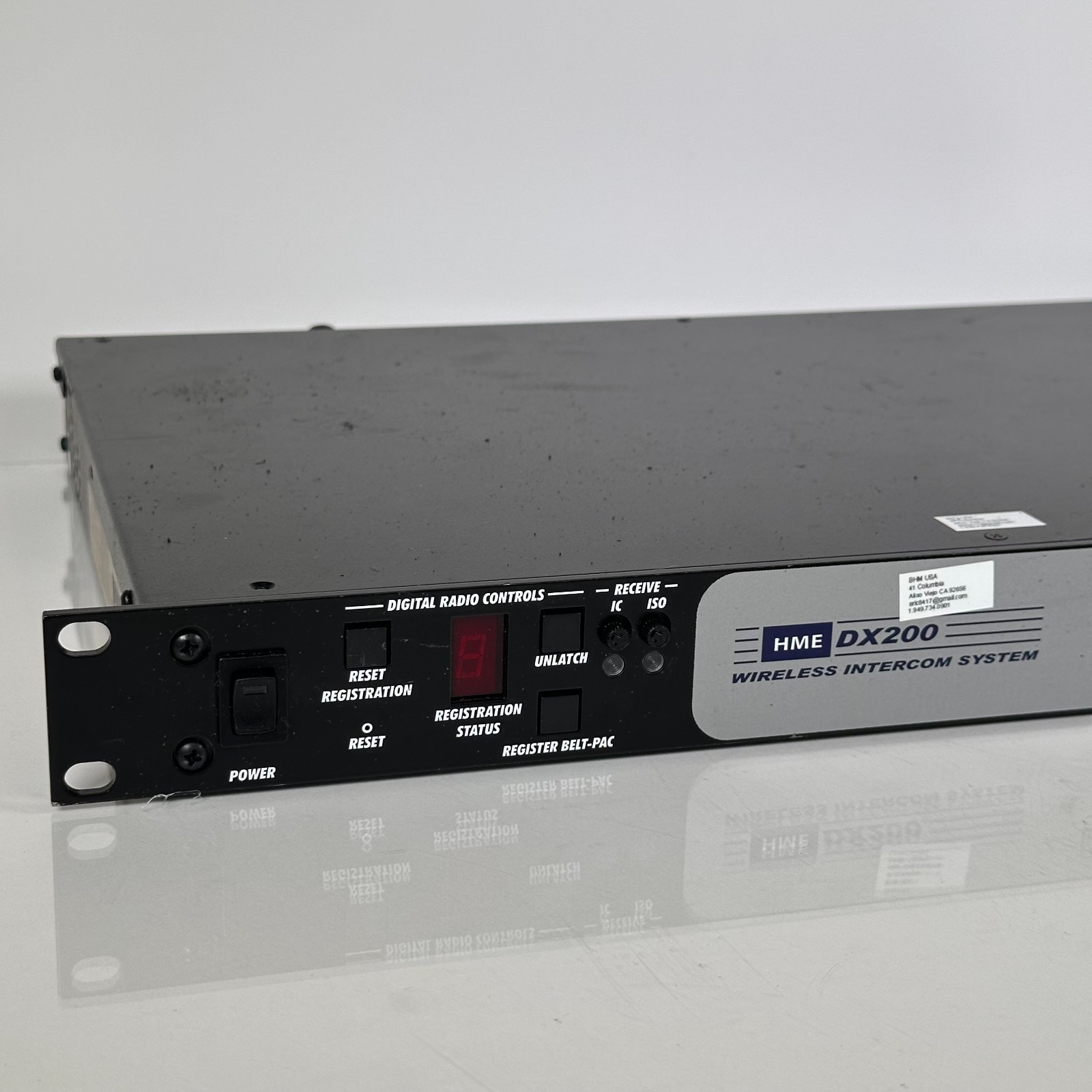 HME DX200 Wireless Intercom System Base Station w/ x8 ClearCom Headsets