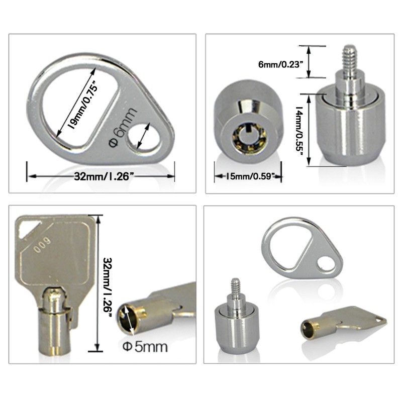 Anti-Theft Office PC Computer Desktop Keys Security Lock with Keys Computer Host