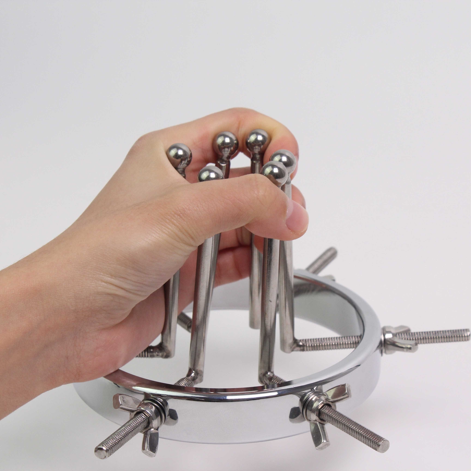 Adjustable Huge Plug Extreme Spreader stretcher Vaginal Speculum Chastity Device