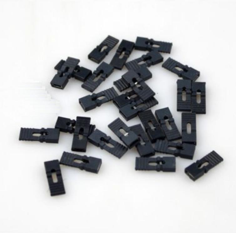 50pcs Black mini jumper with handle (shunts) for 2.54mm pin header connector