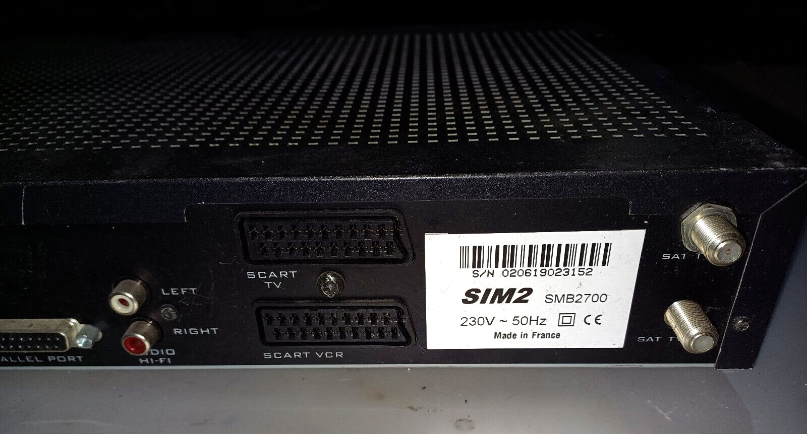 GOLD BOX SIM 2 DIGITAL SATELLITE RECEIVER DECODER SCART TV VCR