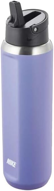 Nike SS Recharge Straw Water Bottle Cold Insulation 32oz Violet BPA Free NEW