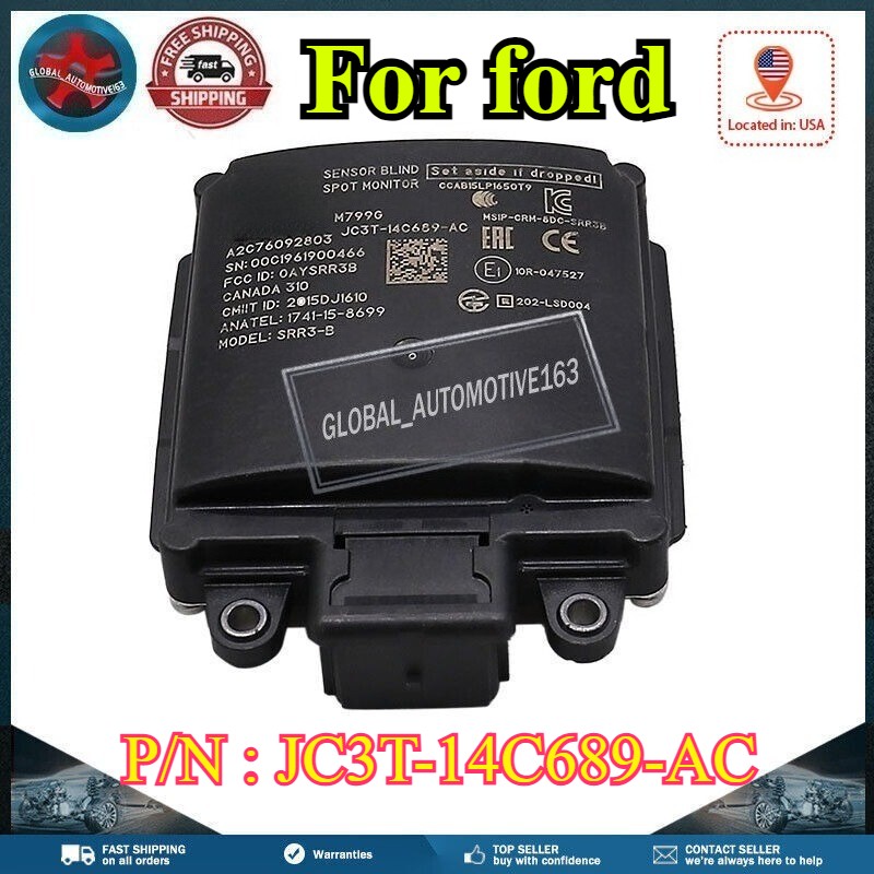 JC3T-14C689 Blind Spot Monitor Sensor for ford F150 Pickup 2018 Radar Unit, Rear