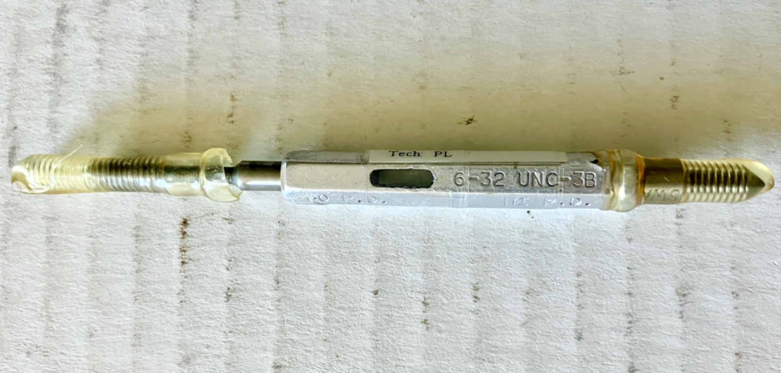 6-32 UNC  3B  .138-32 Thread Gage GO NO GO PDs = .1177 .1204