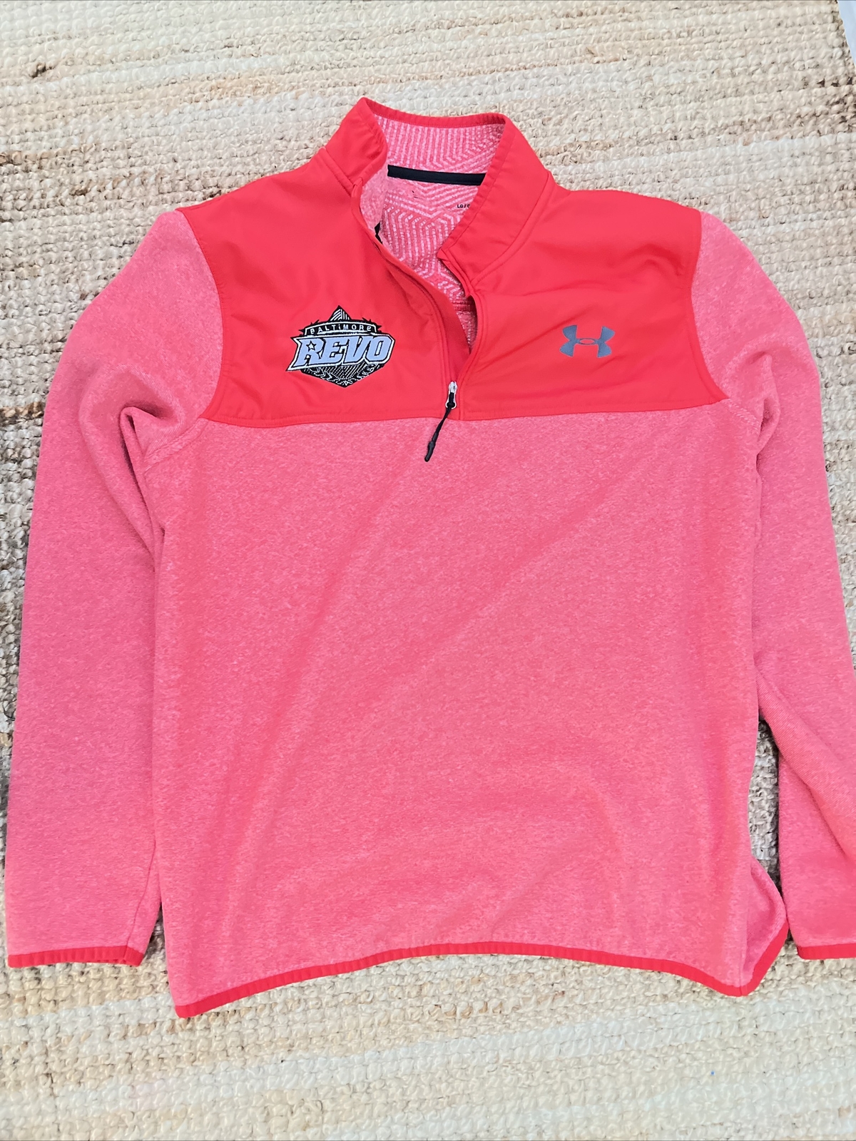 Baltimore Revo Pro Paintball Under Armour Quater Zip Pull Over Mens Large Red