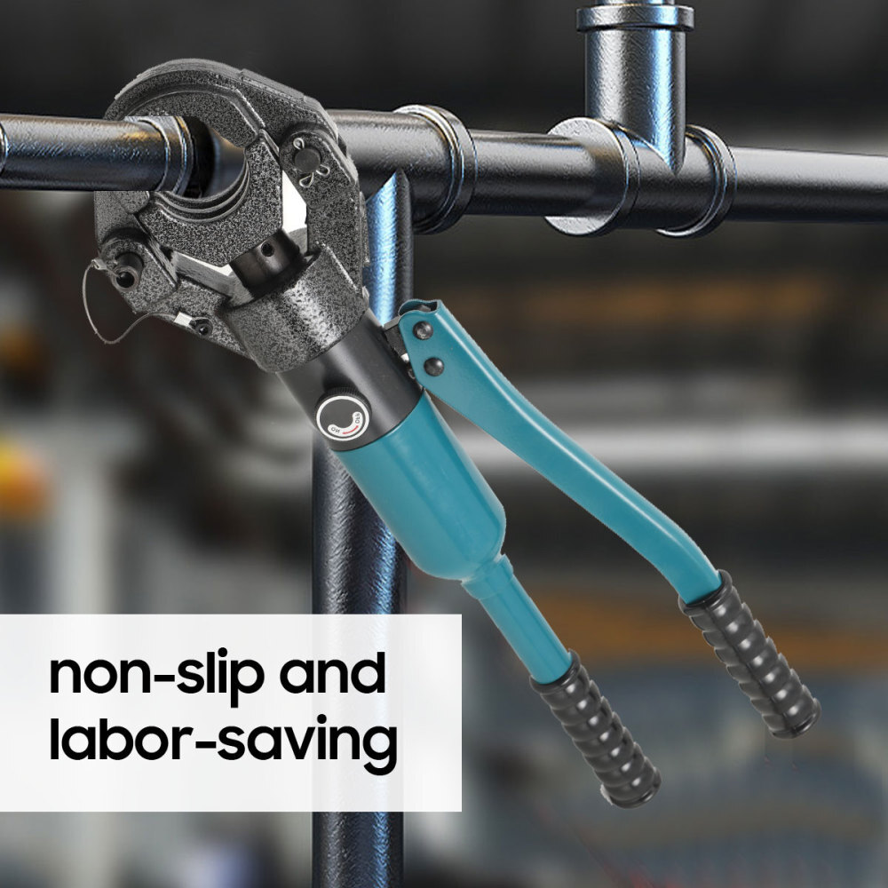 Hydraulic Acoustic Pipe Joint Tool Ф45mm 12T Hydraulic Tongs Tool Hand Crimper