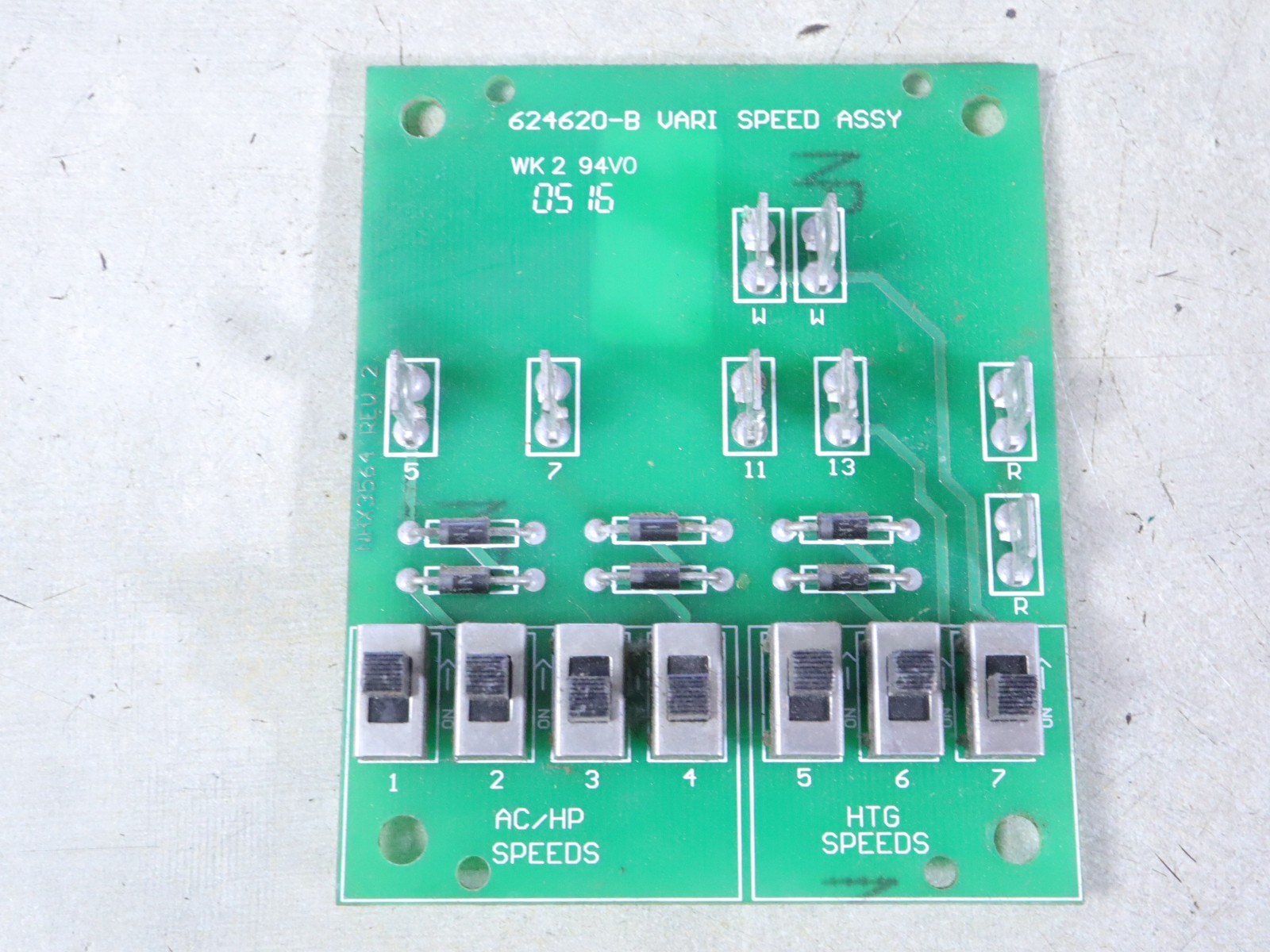 Nordyne 624620-B Air Handler Vari Speed Fan Control Board