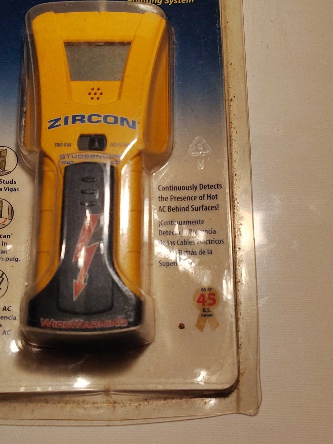 Zircon Stud Sensor Pro LCD Display Stud Finder Spotlite 2005 Open Box