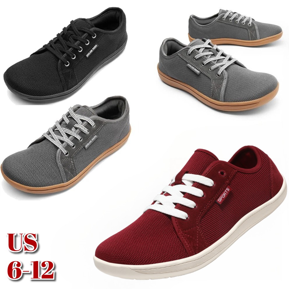 Men's Barefoot Shoes Wide Toe Casual Drop Minimalist Sneakers Walking Shoes gym