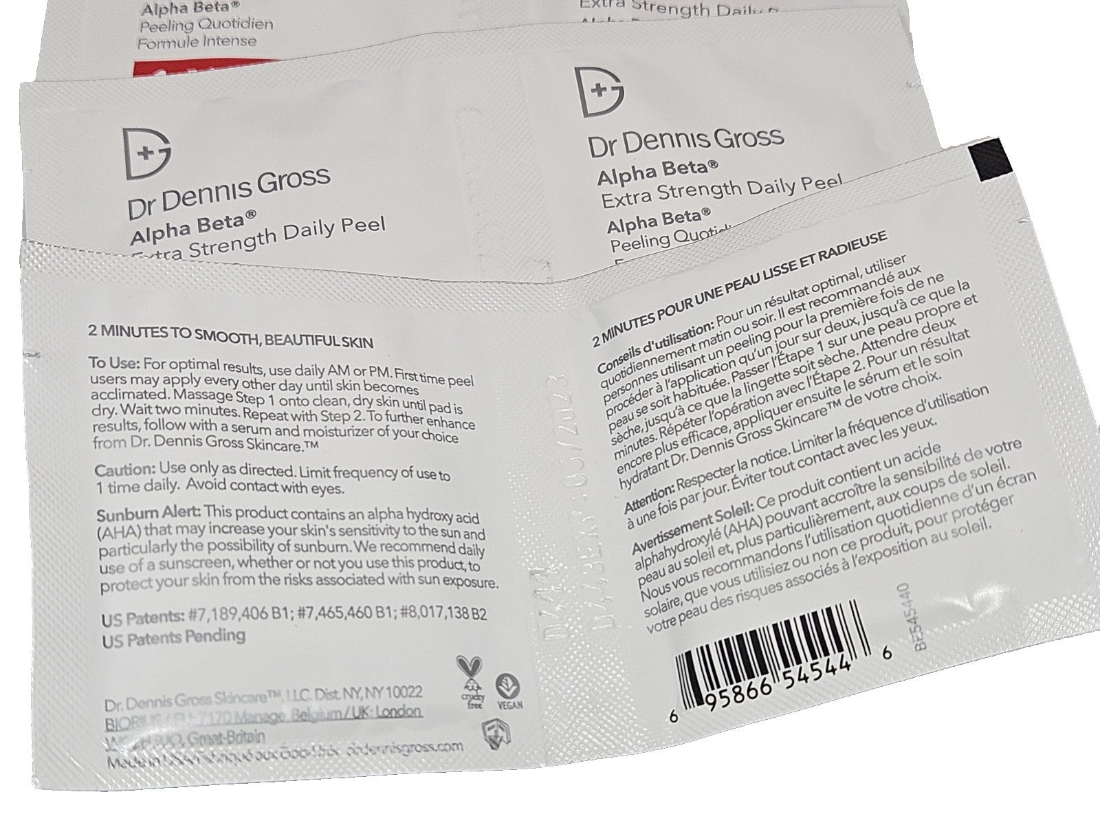Dr Dennis Gross Alpha Beta Xtra Strength Daily Peel Step1 & 2-15 Duos (PLZ READ)