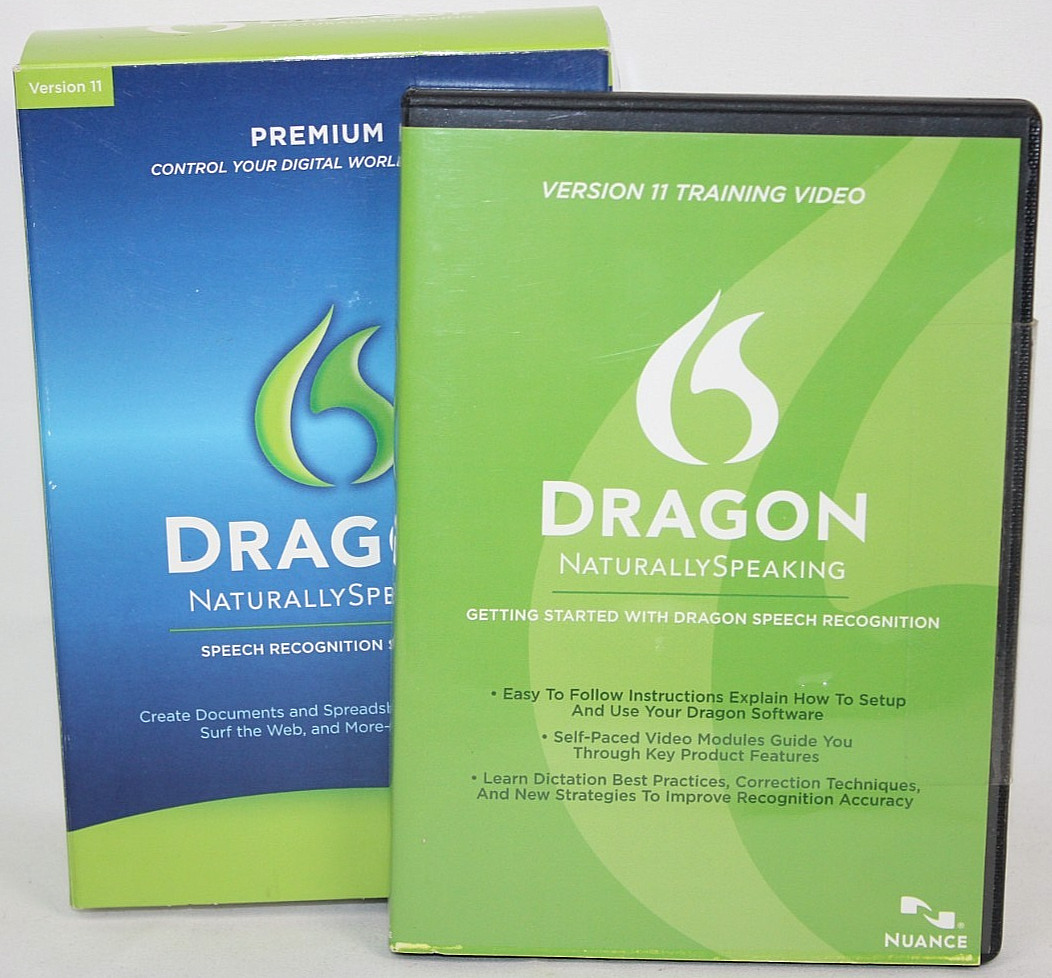 Dragon Naturally Speaking Premium Version 11 Software With Training Video