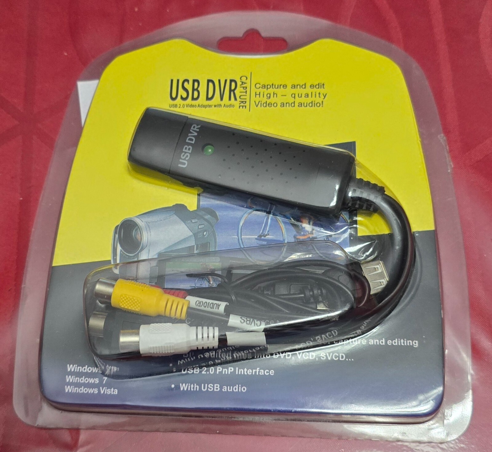 USB DVR Capture & Edit High Quality for Video & Audio