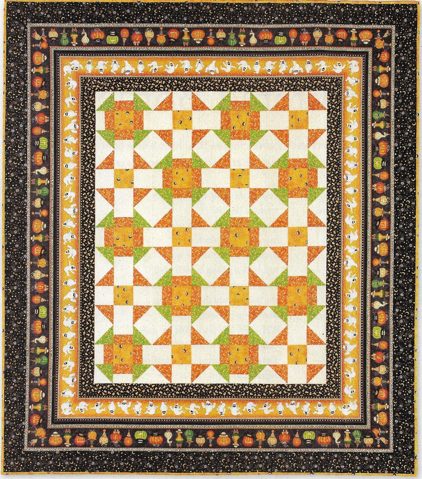 Spook-tacular Quilt quilting pattern instructions