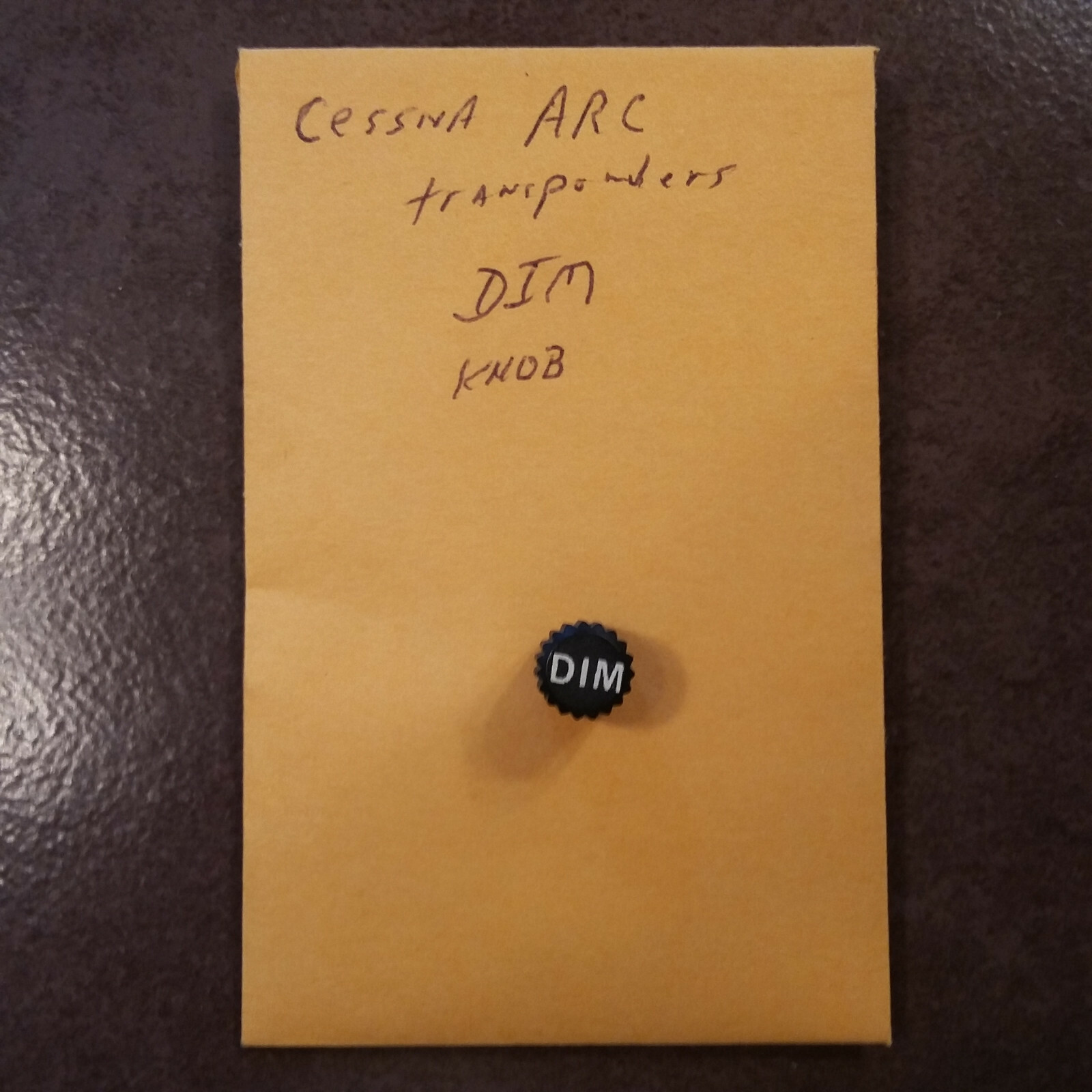 Cessna ARC Transponder DIM Knob