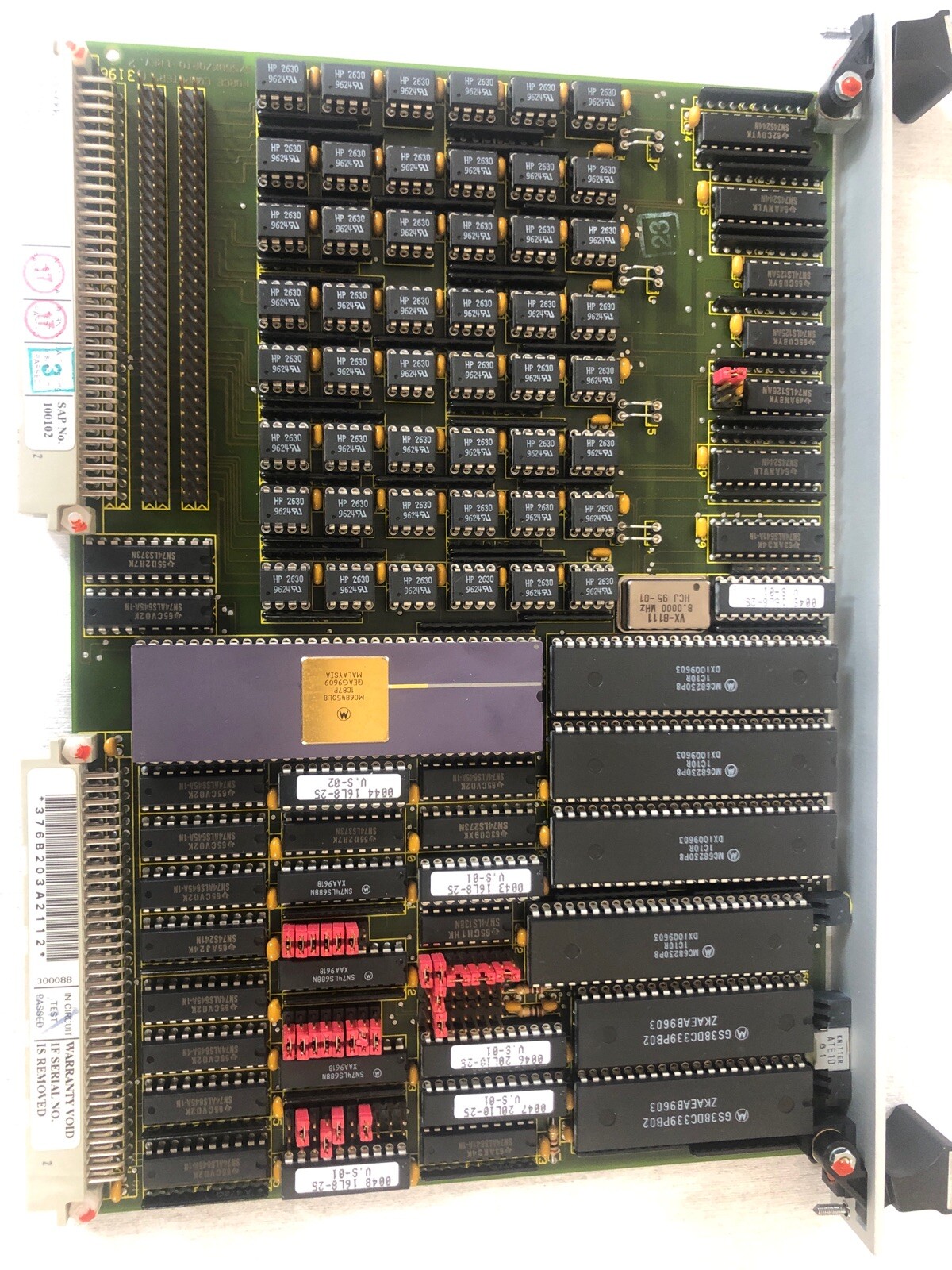 ASML PAS 5000/2500 Stepper, SYS68K/OPIO-1, P/N 310011