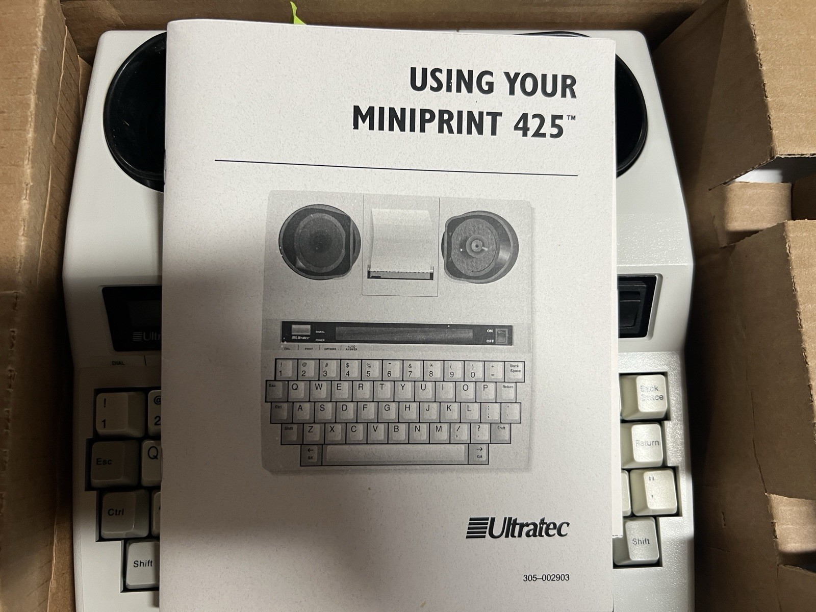 Ultratec Miniprint 425 TTY HEARING IMPAIRED DEVICE Open Box- J