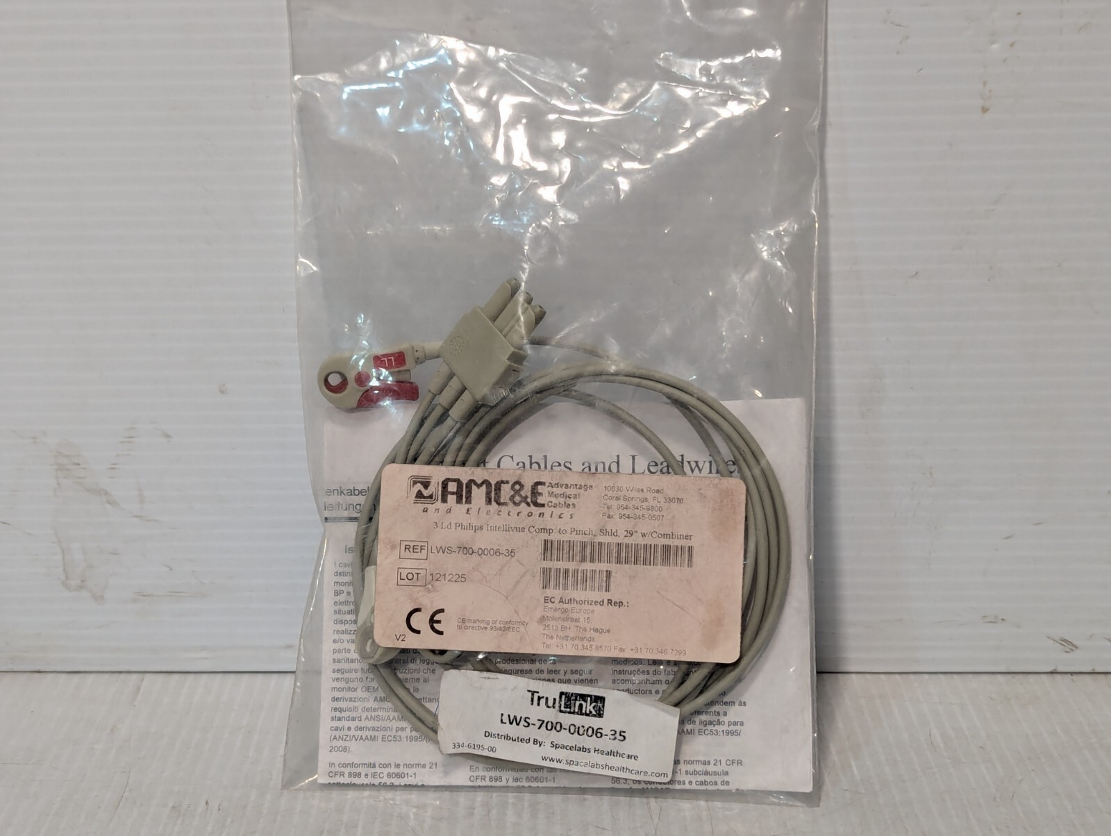 AMC&E LWS-700-0006-35 Reusable ECG Leadwire Set
