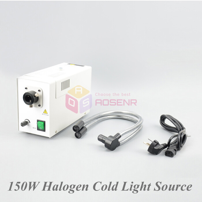 XD-301 150W Dual Metal Pipe Fiber Optic Halogen Cold Light Source Illuminator