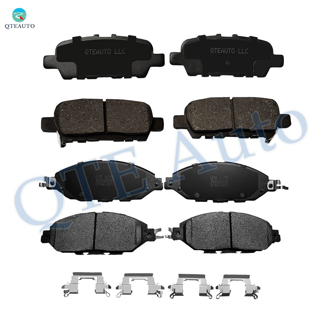 Set of 8 Front-Rear Ceramic Brake Pad Kit For 2015-2018 Infiniti QX60