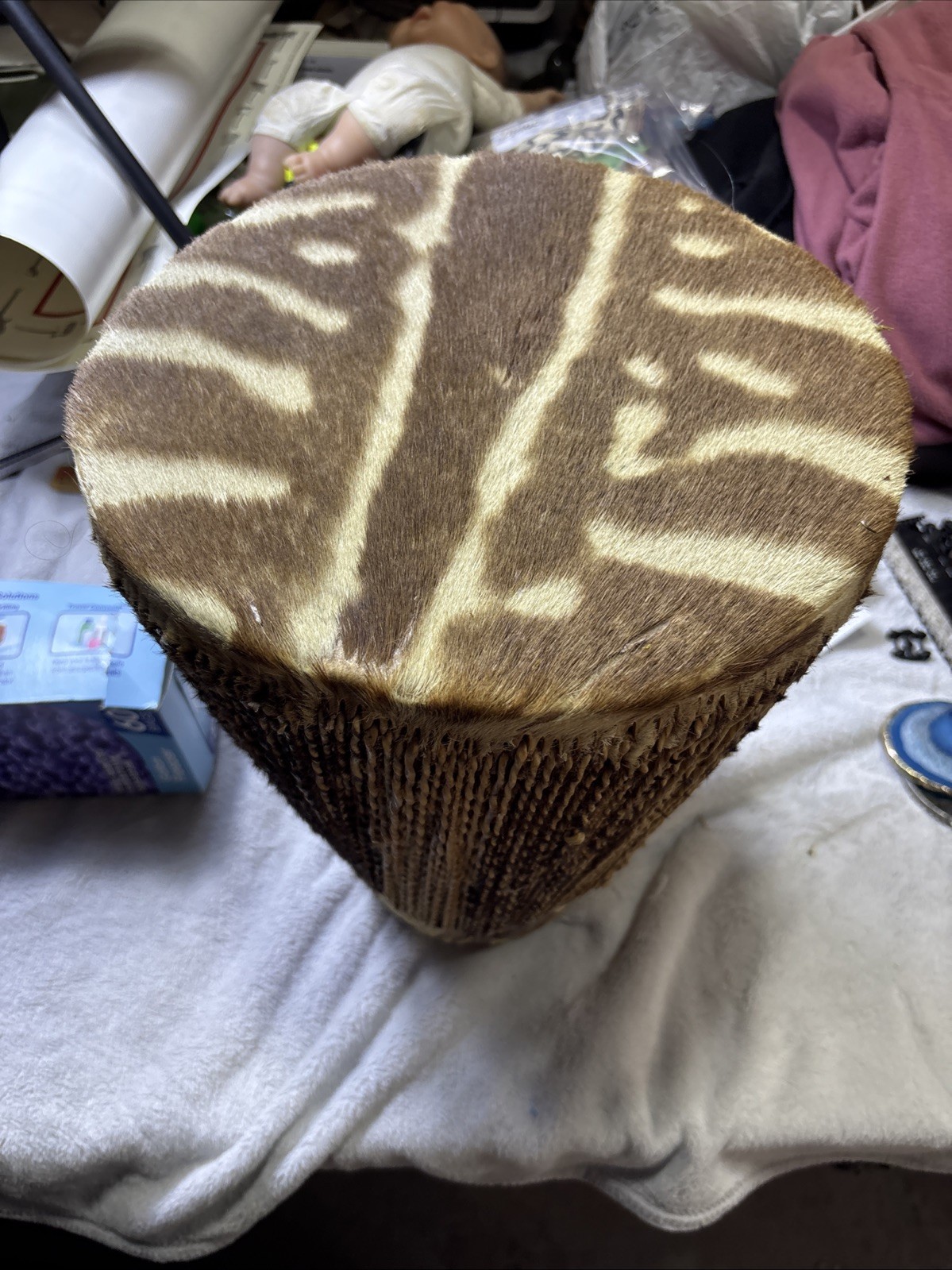 Vintage South African Handmade Tribal Drum