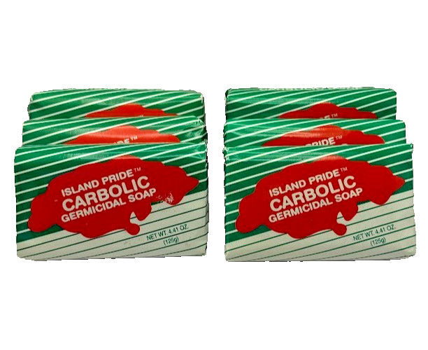 Island Pride Carbolic Germicidal Bar Soap, 4.41 oz (Pack of 6)