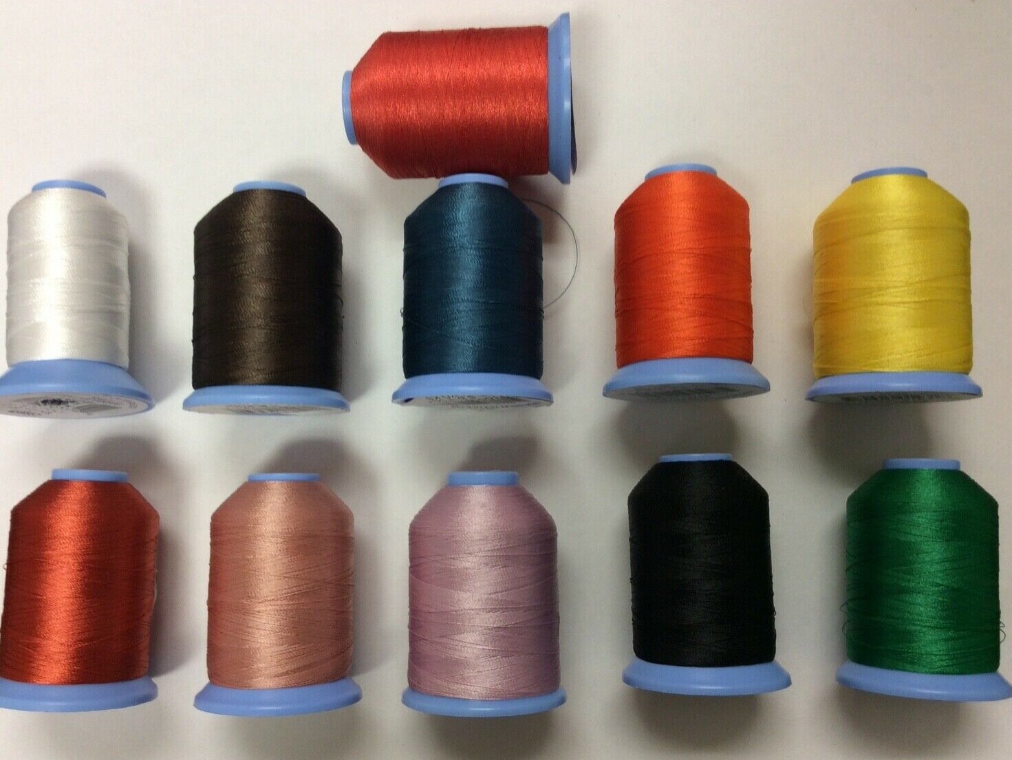 ROBISON-ANTON SUPER BRITE EMBROIDERY THREAD - 11 SPOOL BAGS-- BAG 3