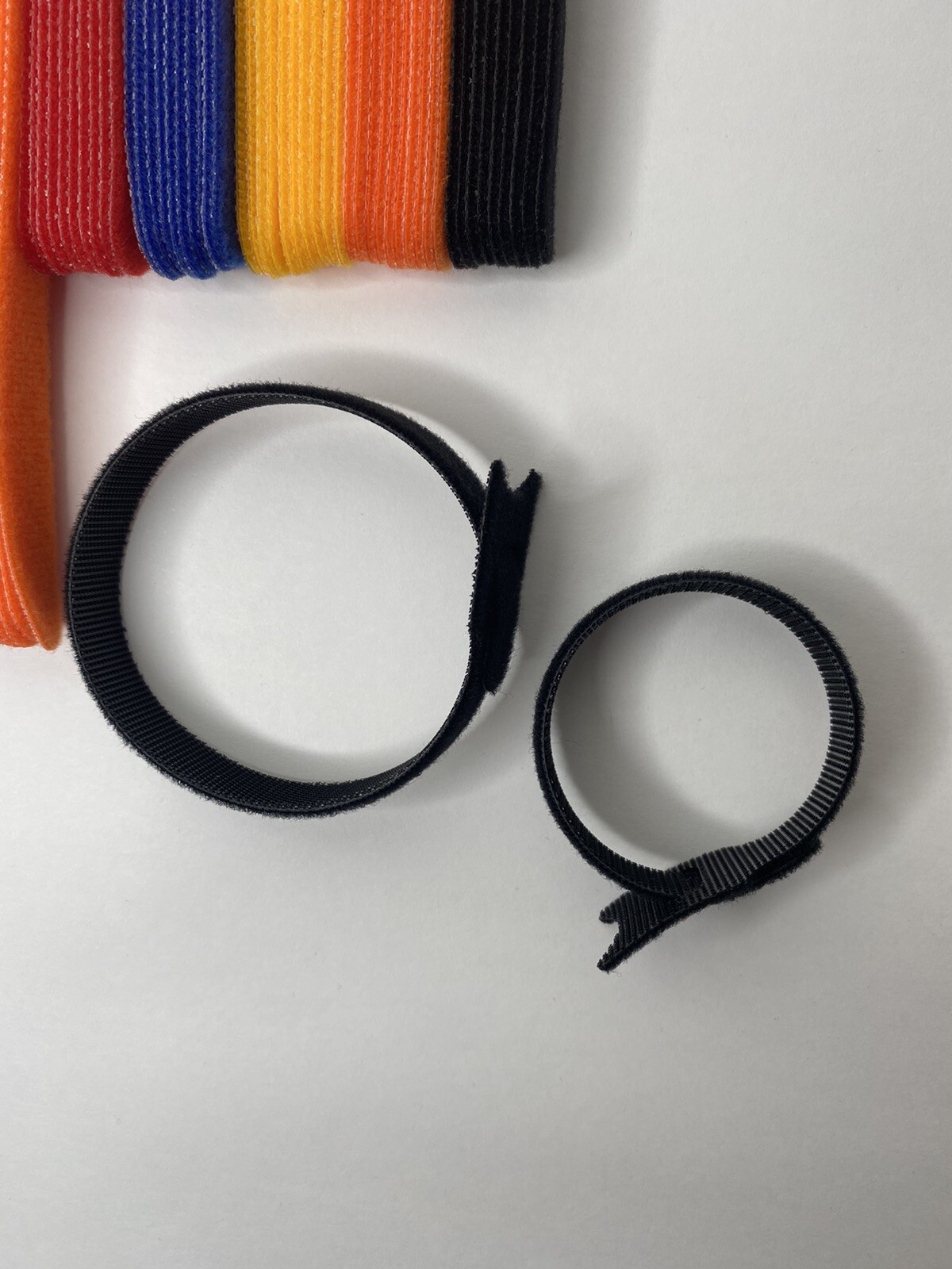 100pcs(total) Hook & Loop Multi Purpose Reusable Cable Ties (50) 6" & (50) 8"
